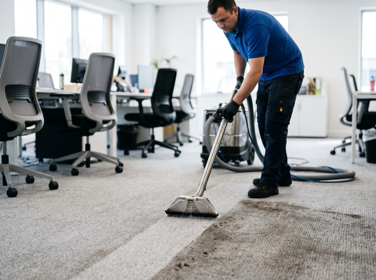 Teppichreinigung mit Sprühextraktion